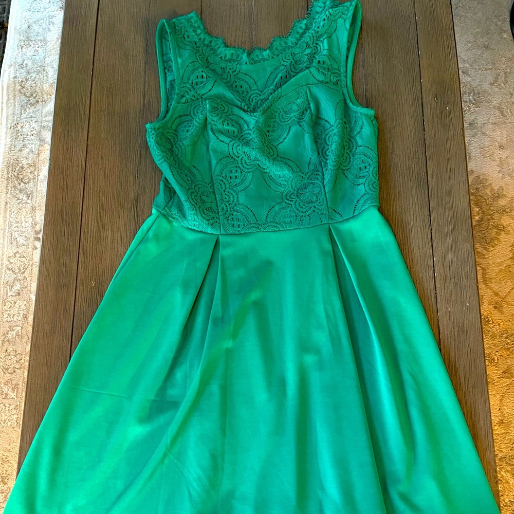 Short Emerald Cocktail Dress